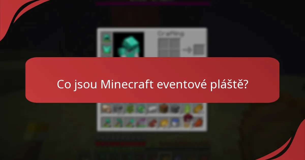 Jak používat pláště v Minecraftu?