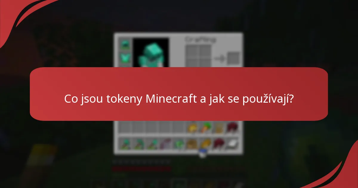 Jak mohu nárokovat tokeny Minecraft?