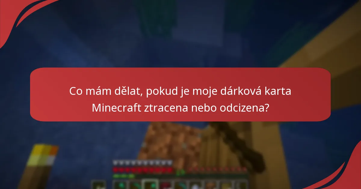 Jak mohu zkontrolovat zůstatek své dárkové karty Minecraft?