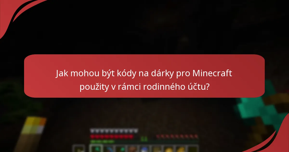 Jaké jsou procesy pro uplatnění více dárkových kódů pro Minecraft?