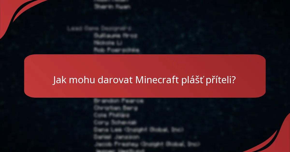 Jaká jsou omezení přenosu pro Minecraft pláště?