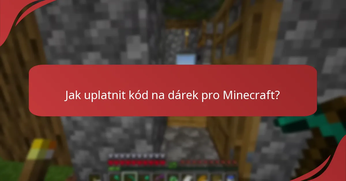 Jak se Minecraft Marketplace integruje s kódy na dárky?