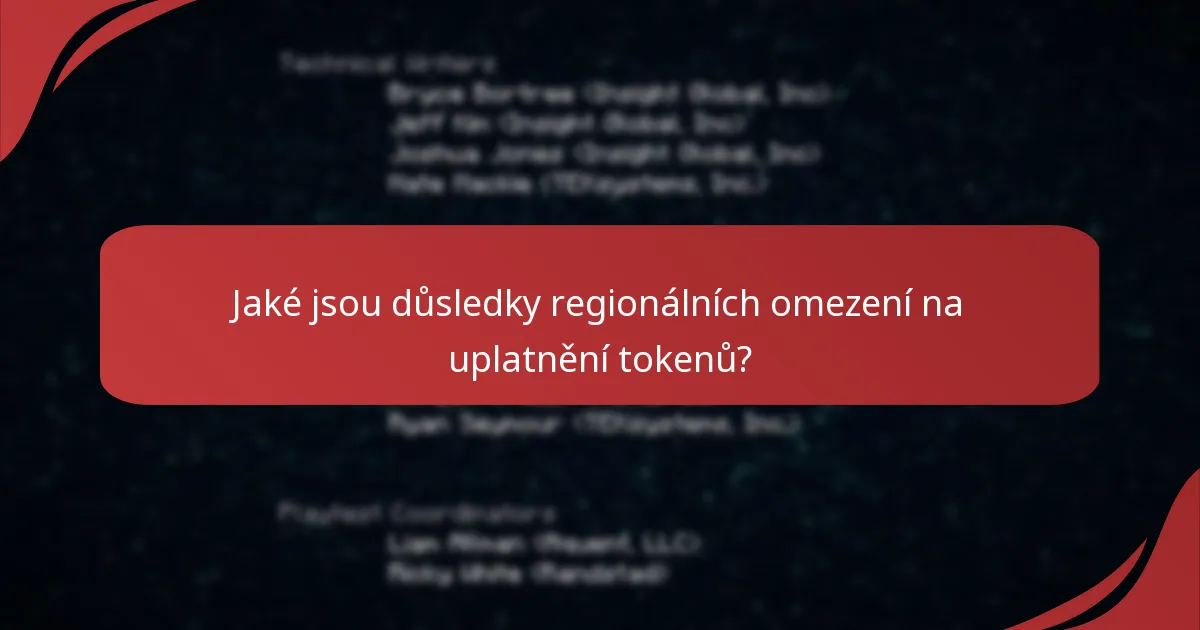 Jak řešit běžné chyby během uplatnění tokenů?