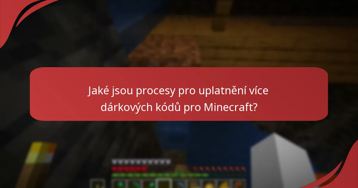 Kde mohou uživatelé zakoupit dárkové kódy pro Minecraft?