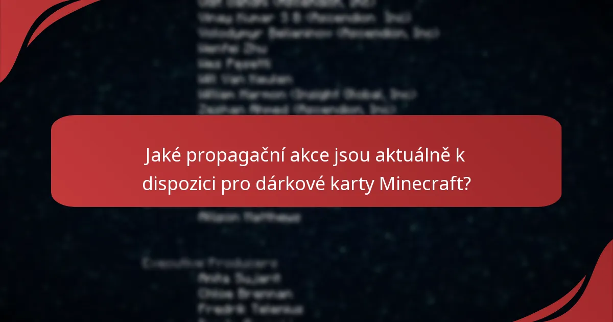 Jak najít nejlepší nabídky na dárkové karty Minecraft?