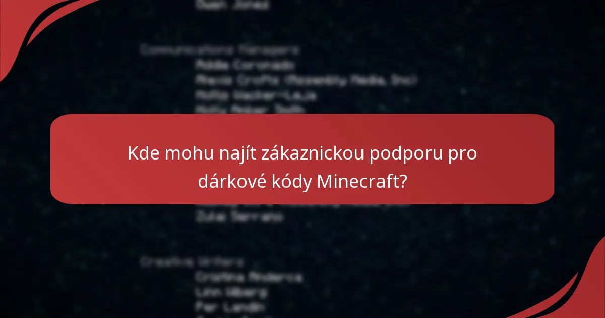 Které dárkové kódy Minecraft jsou v současnosti platné?